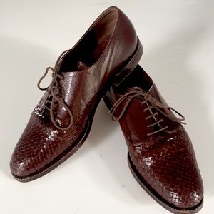 Stephane Kelian Woven Leather Oxford